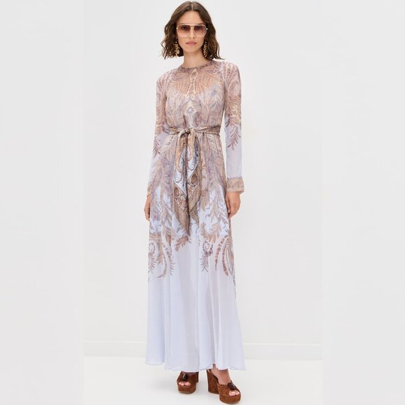Zimmermann Dresses & Skirts - ZIMMERMANN Belted printed chiffon maxi dress